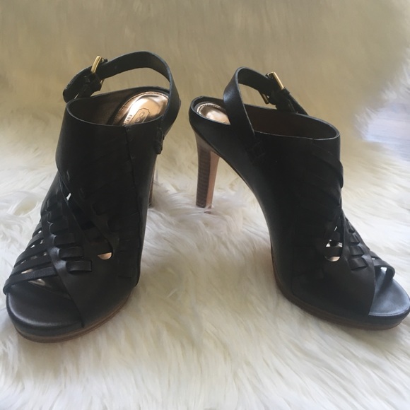 Coach leather heels size 8 M - Picture 6 of 8